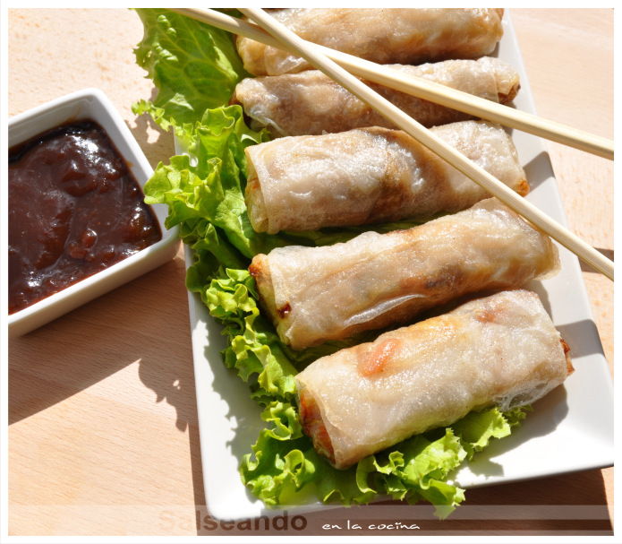 Salseando en la cocina: Rollitos de primavera de obleas de arroz